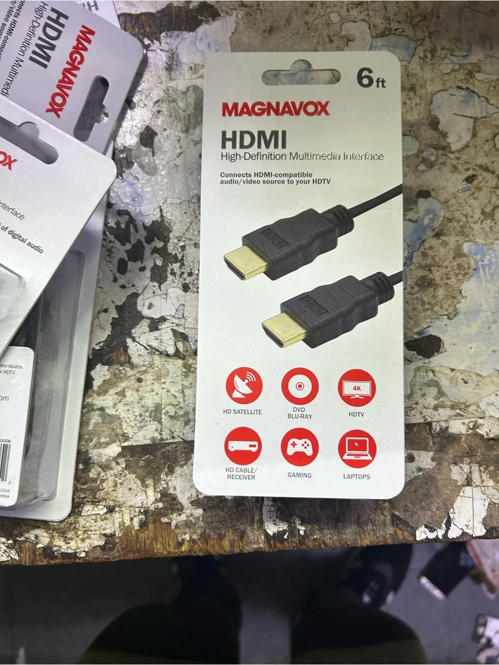 Magnavox 6ft Black HDMI Cable - High-Definition Video & Audio